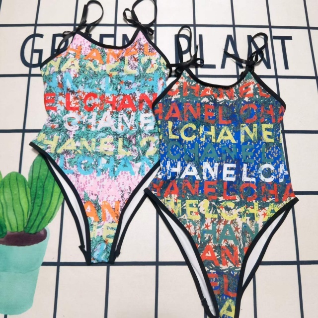 Printed Fashion Sexy Backless One Piece Swimsuit