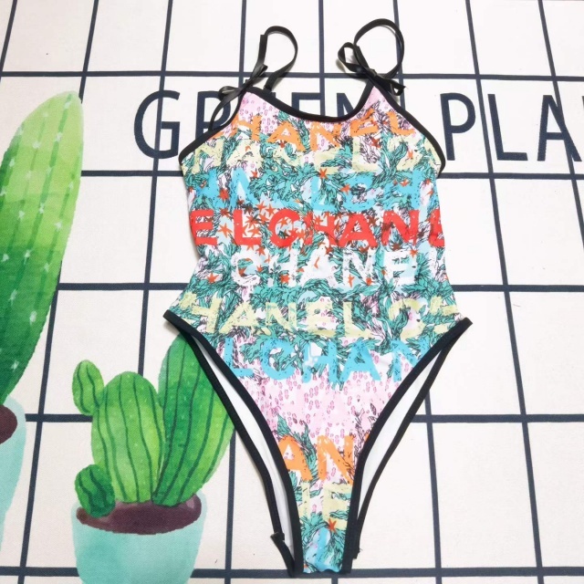 Printed Fashion Sexy Backless One Piece Swimsuit