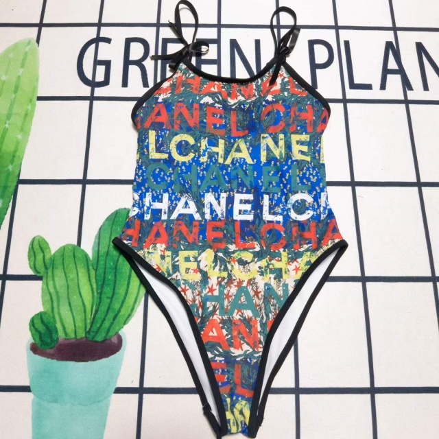 Printed Fashion Sexy Backless One Piece Swimsuit
