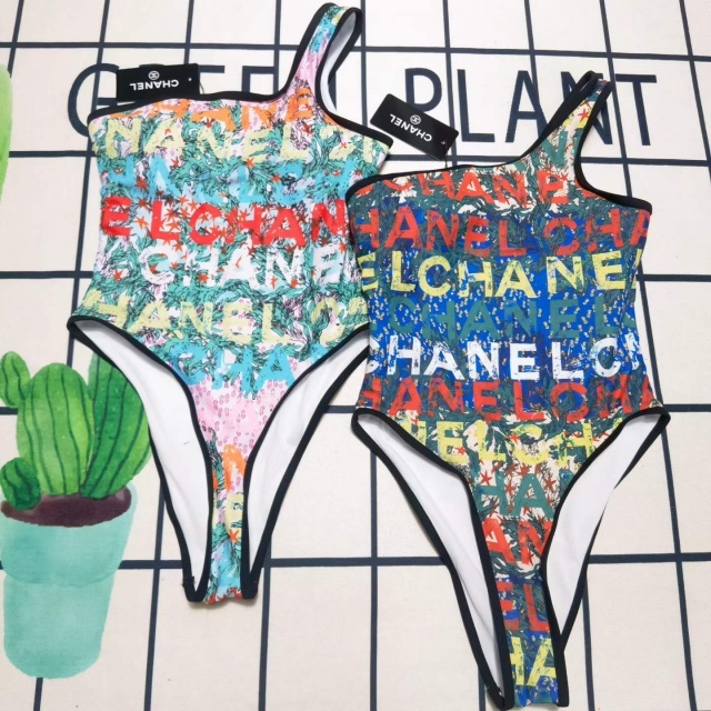Printed Single Shoulder Sexy One Piece