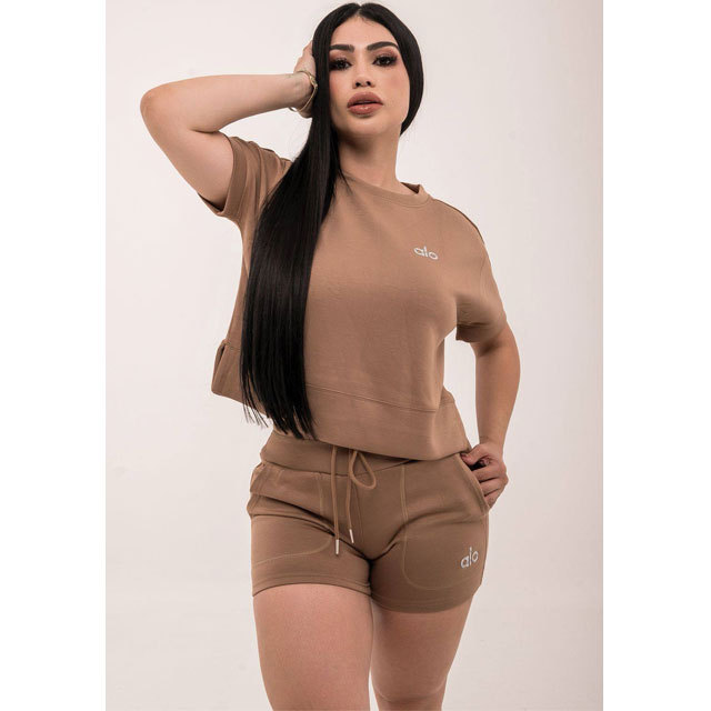 Fashion Short Sleeve Casual Tracksuit Set