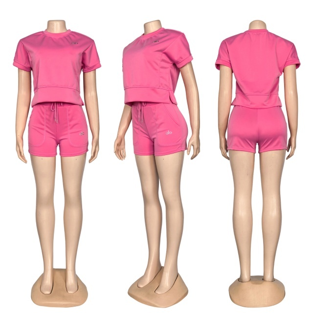 Fashion Short Sleeve Casual Tracksuit Set
