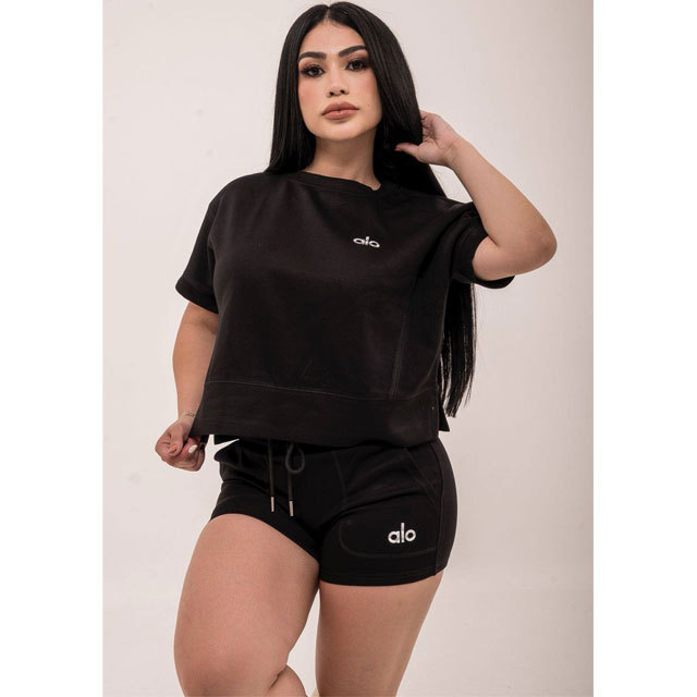 Fashion Short Sleeve Casual Tracksuit Set