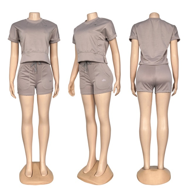 Fashion Short Sleeve Casual Tracksuit Set