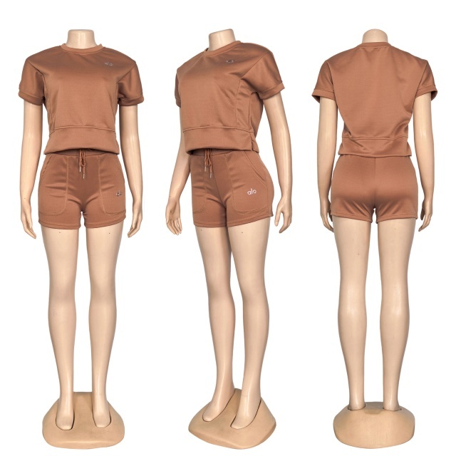 Fashion Short Sleeve Casual Tracksuit Set