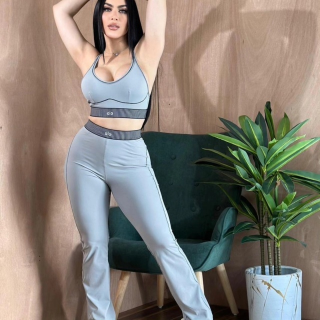 Fashion Skinny Yoga Pants Suit
