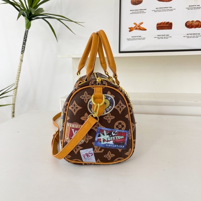 Leather Printed Women Crossbody Boston Bags
