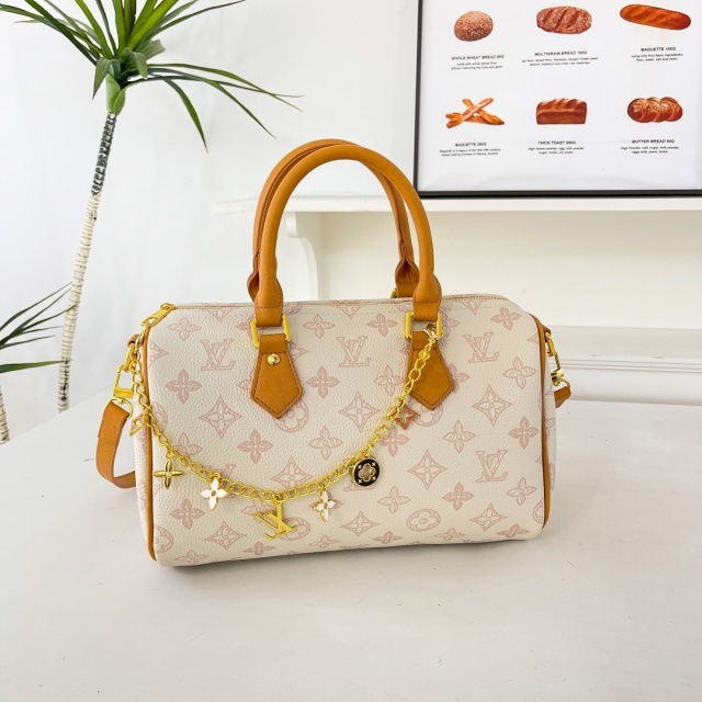 Leather Printed Women Crossbody Boston Bags