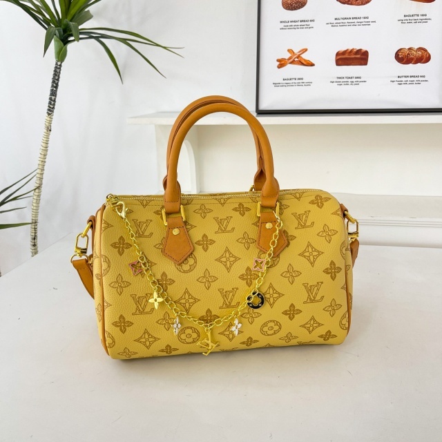Leather Printed Women Crossbody Boston Bags