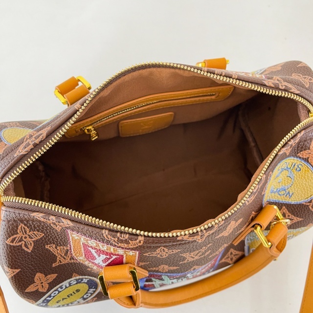 Leather Printed Women Crossbody Boston Bags