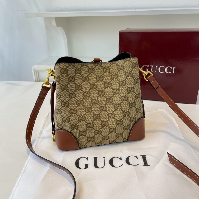 Leather Printed Women Crossbody Bucket Bags