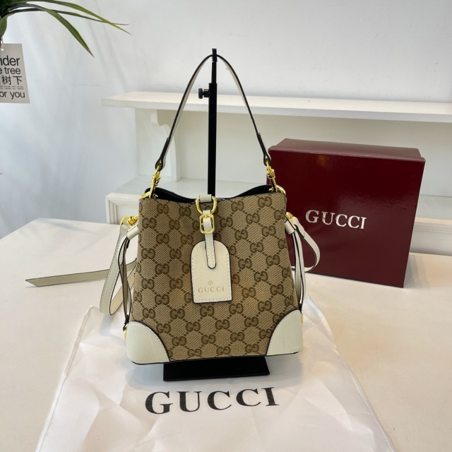 Leather Printed Women Crossbody Bucket Bags