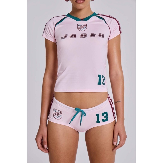 Letters Printed Slim Fitted Short Set