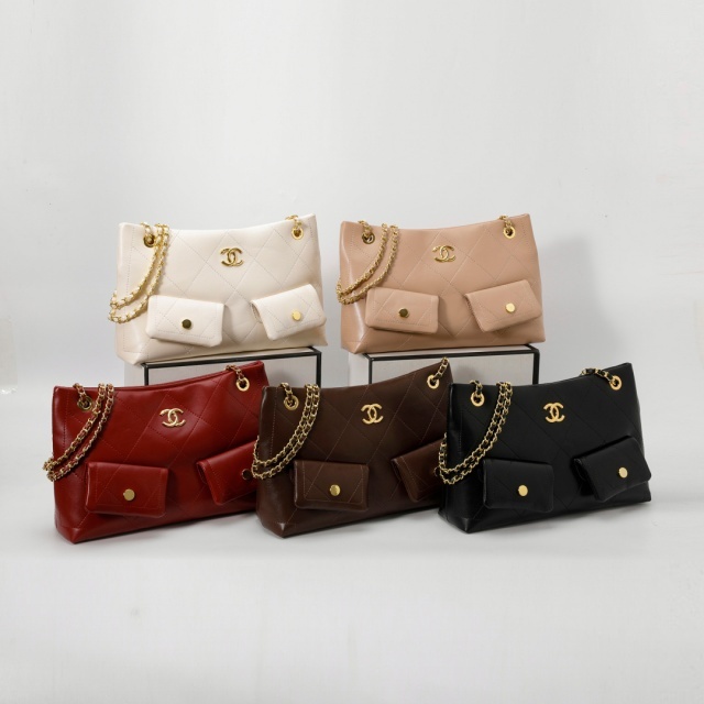 Metal Logo Women Leather Luxury Shoulder Bags