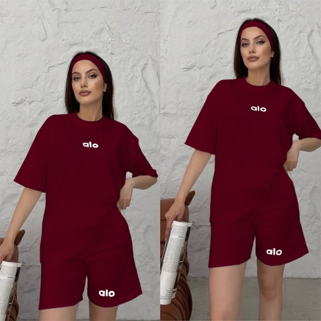 Fashion Letter Print Casual Short Set