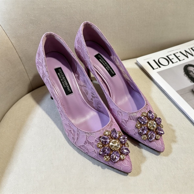 Luxury Gemstone Lace High Heeled Sandals