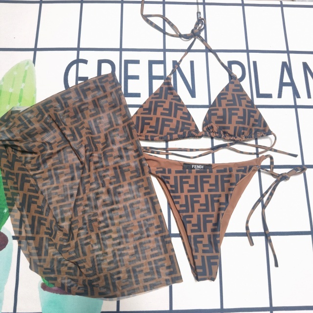 Printed Fashion Women Sexy 3 Piece Bikini Set
