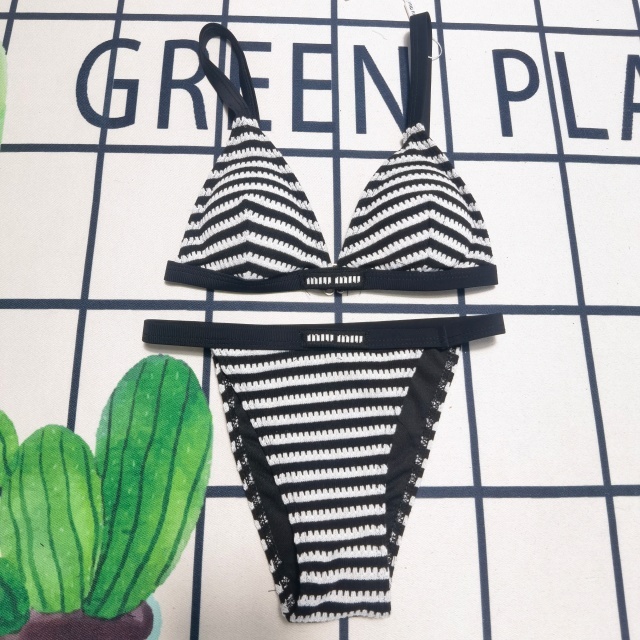 Women Sexy Striped Bikini Set