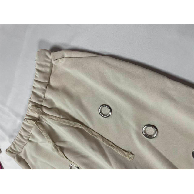 Fashion Eyelets Halter Top Midi Pants Set