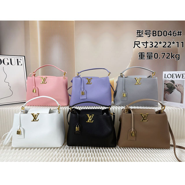 Metal Logo Leather Crossbody Bags