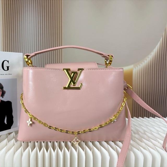 Metal Logo Leather Women Crossbody Bags