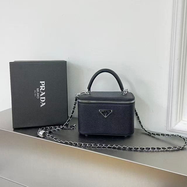 Fashion Logo Leather Crossbody Makeup Bags