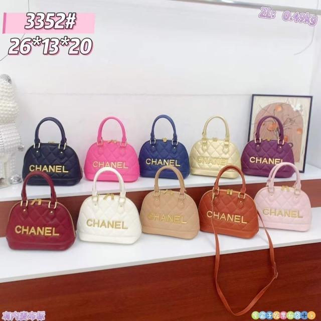 Metal Logo Leather Crossbody Handbags