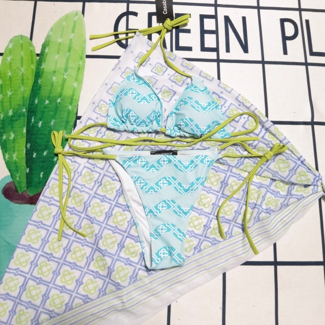 Fashion Printed Women Sexy 3 Piece Bikini Set