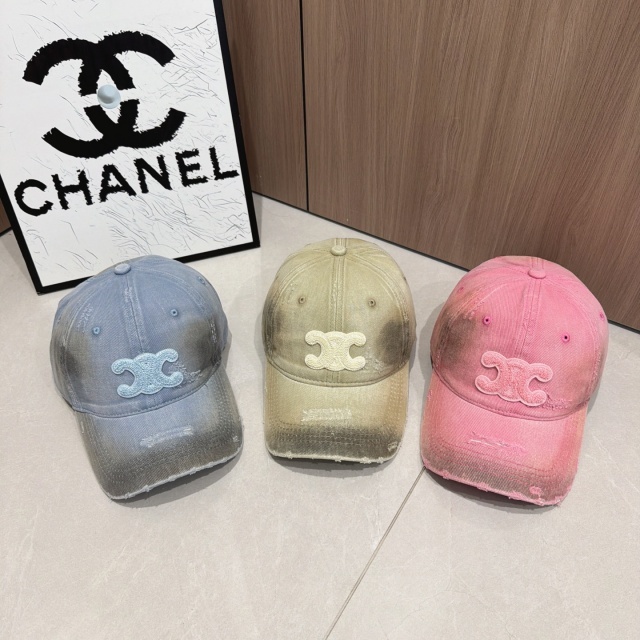 Washed Distressed Ripped Baseball Caps