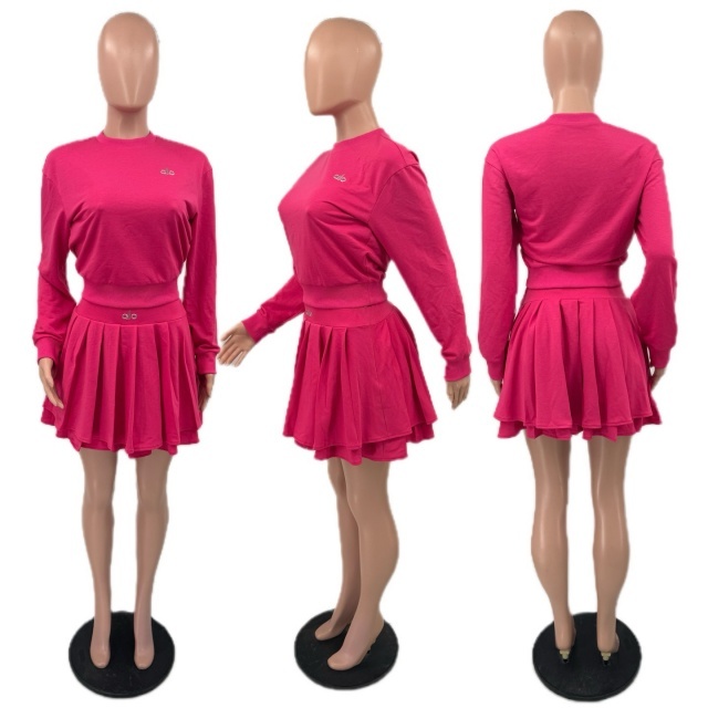 Fashion Sport Pleated Skirt Set