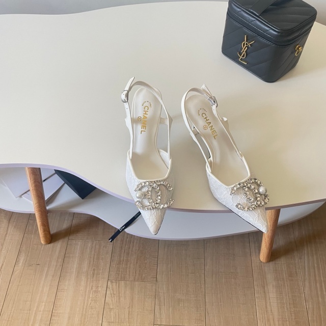 Luxury Crystal Lace High Heeled Sandals