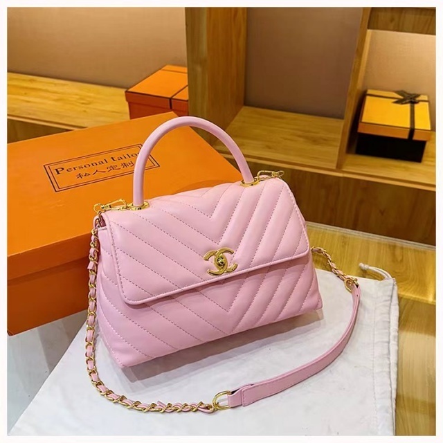 Metal Logo Leather Luxury Messenger Bags