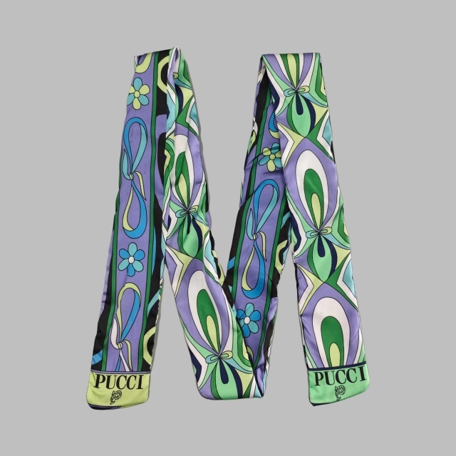 Contrast Printed V Neck One Piece Swimwear Scarf Set