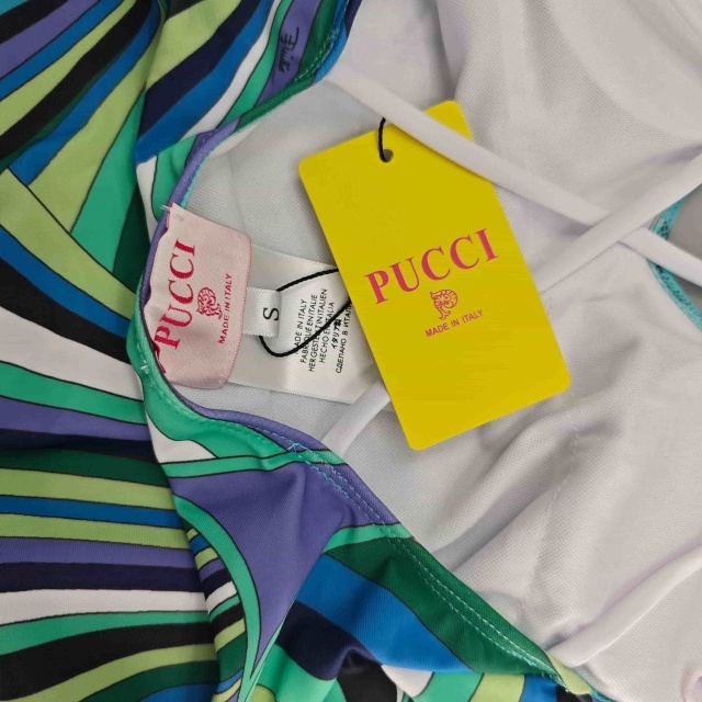 Contrast Printed V Neck One Piece Swimwear Scarf Set