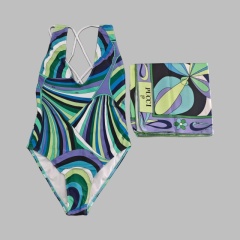 swimsuit with scarf