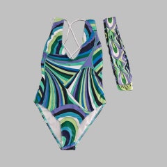 Swimsuit with headscarf