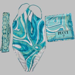 swimsuit with headscarf & scarf