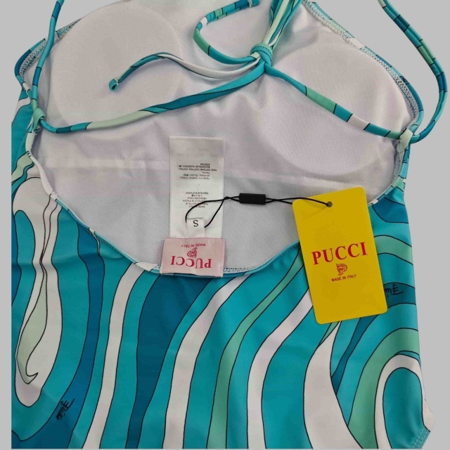 Halter Backless One Piece Swimwear Scarf Set