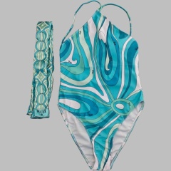 Swimsuit with headscarf
