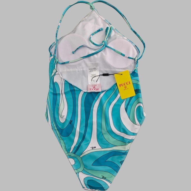 Halter Backless One Piece Swimwear Scarf Set
