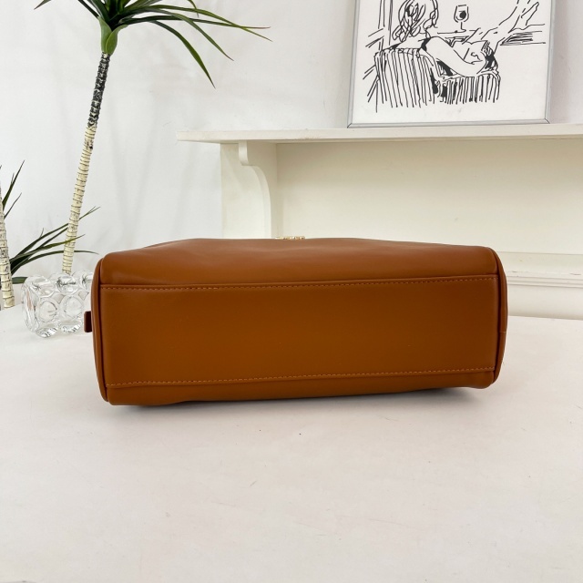 Metal Logo Leather Crossbody Handbags