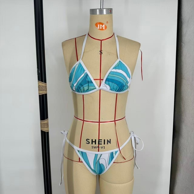 New Printed Fashion Bikinis Scarf Set