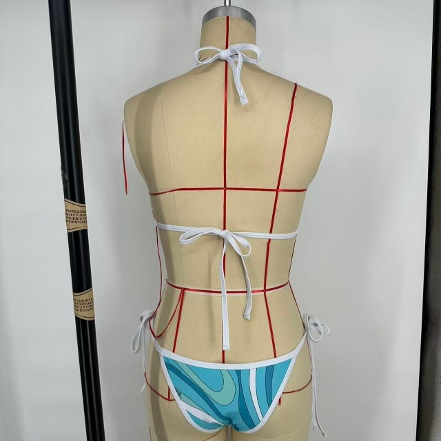 New Printed Fashion Bikinis Scarf Set