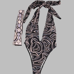 Swimsuit with headscarf