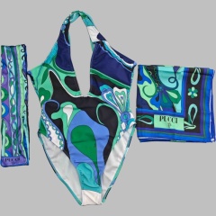 swimsuit with headscarf & scarf