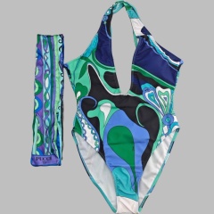Swimsuit with headscarf