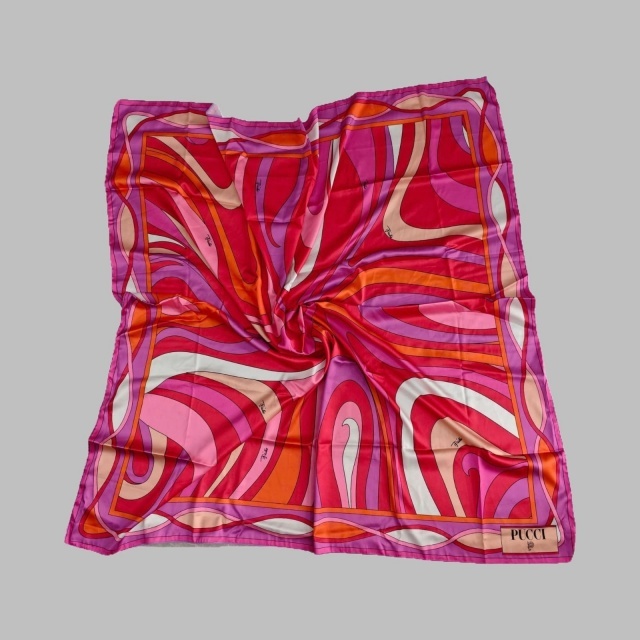 Red Printed Fashion Single Shoulder Swimsuit Scarf Set