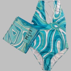 swimsuit with scarf