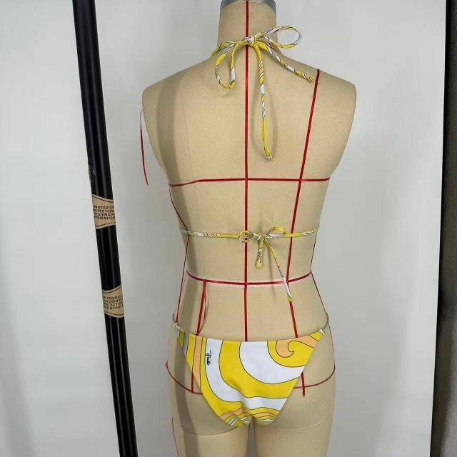 Yellow Fashion Beachwear Bikinis Set
