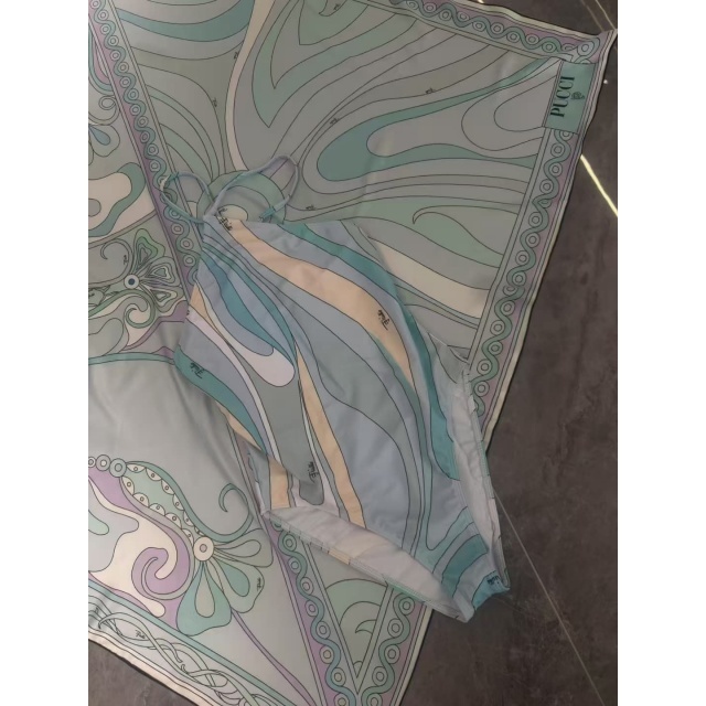 Printed Fashion One Piece Swimsuit Scarf Set